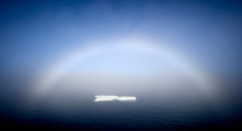 It's not unusual to have morning fog and then you may be lucky enough to get a Fog Bow