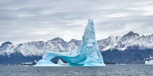 Zodiac Cruising among icebergs