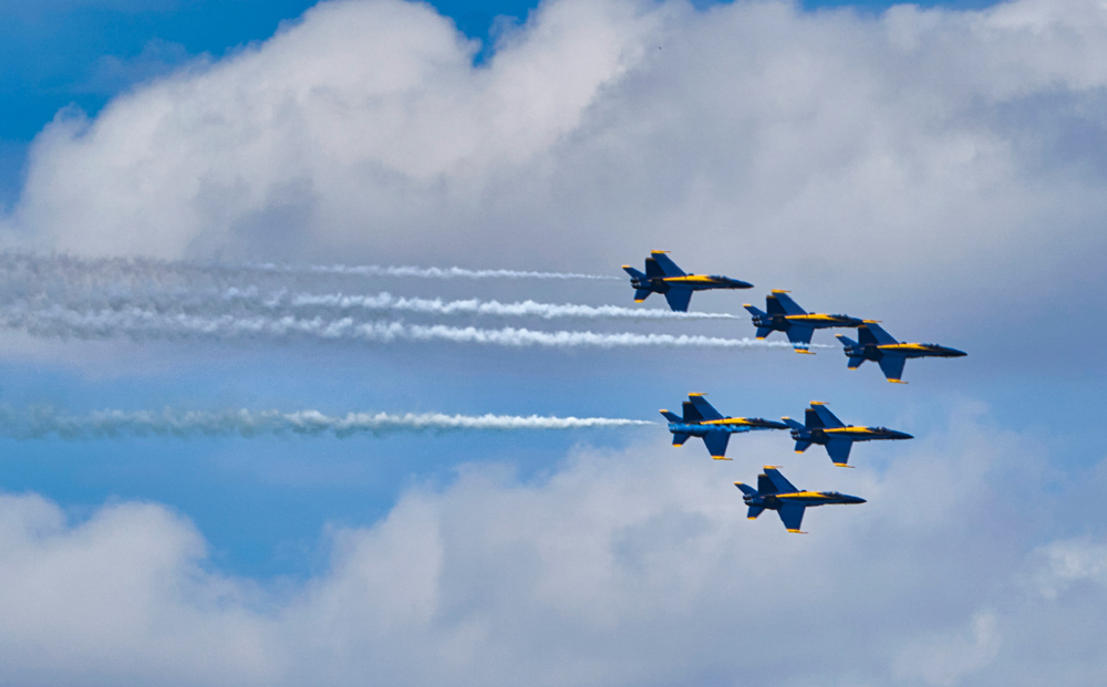 Blue Angels Fly Over