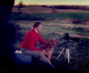 An old portrait of me with my RZ67 system and my Golden Retriever - priceless
