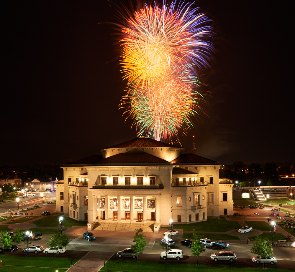 Fireworks at the Carmel Performing Arts Center