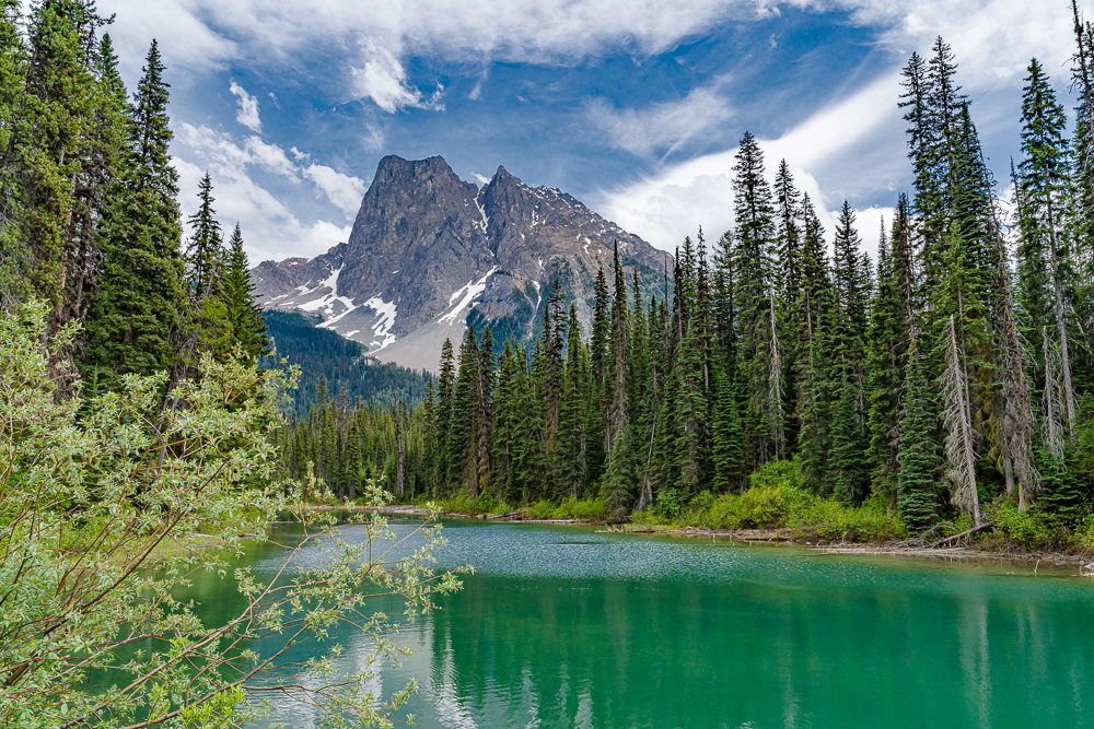 “Mt. Burgess from Emerald Lake, Yoho NP, BC,” in color