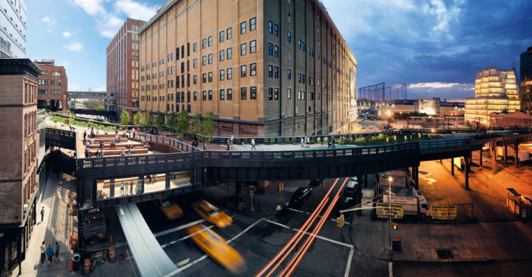 Stephen’s first of the Day To Night series was an assignment to shoot The High Line, which is a 1.45 mile elevated linear park, greenway, and rail trail created on a former New York Central Railroad spur on the west side of Manhattan.