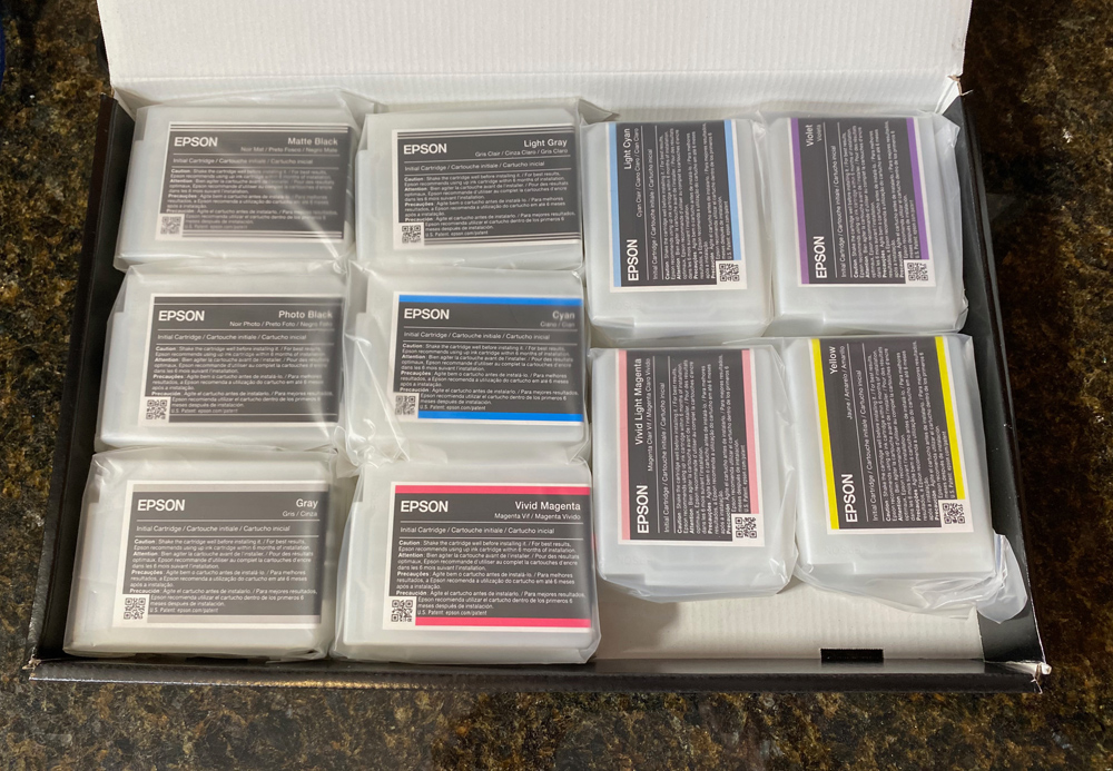 The initial Ink cartridges that come with the printer. Order Extra