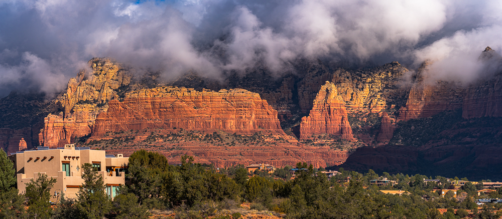 Clouds Moving Through the Red Rocks of West Sedona, 2020