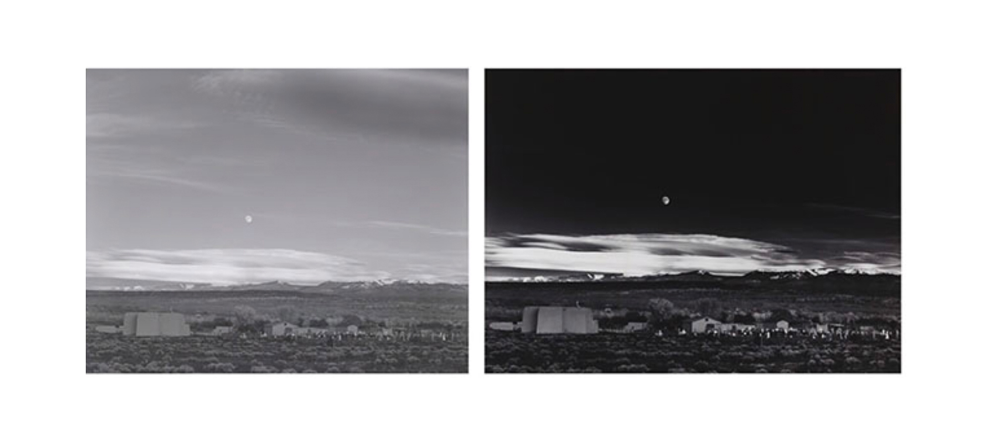 Moonrise over Hernandez – Ansel Adams – old-time manipulation by a master