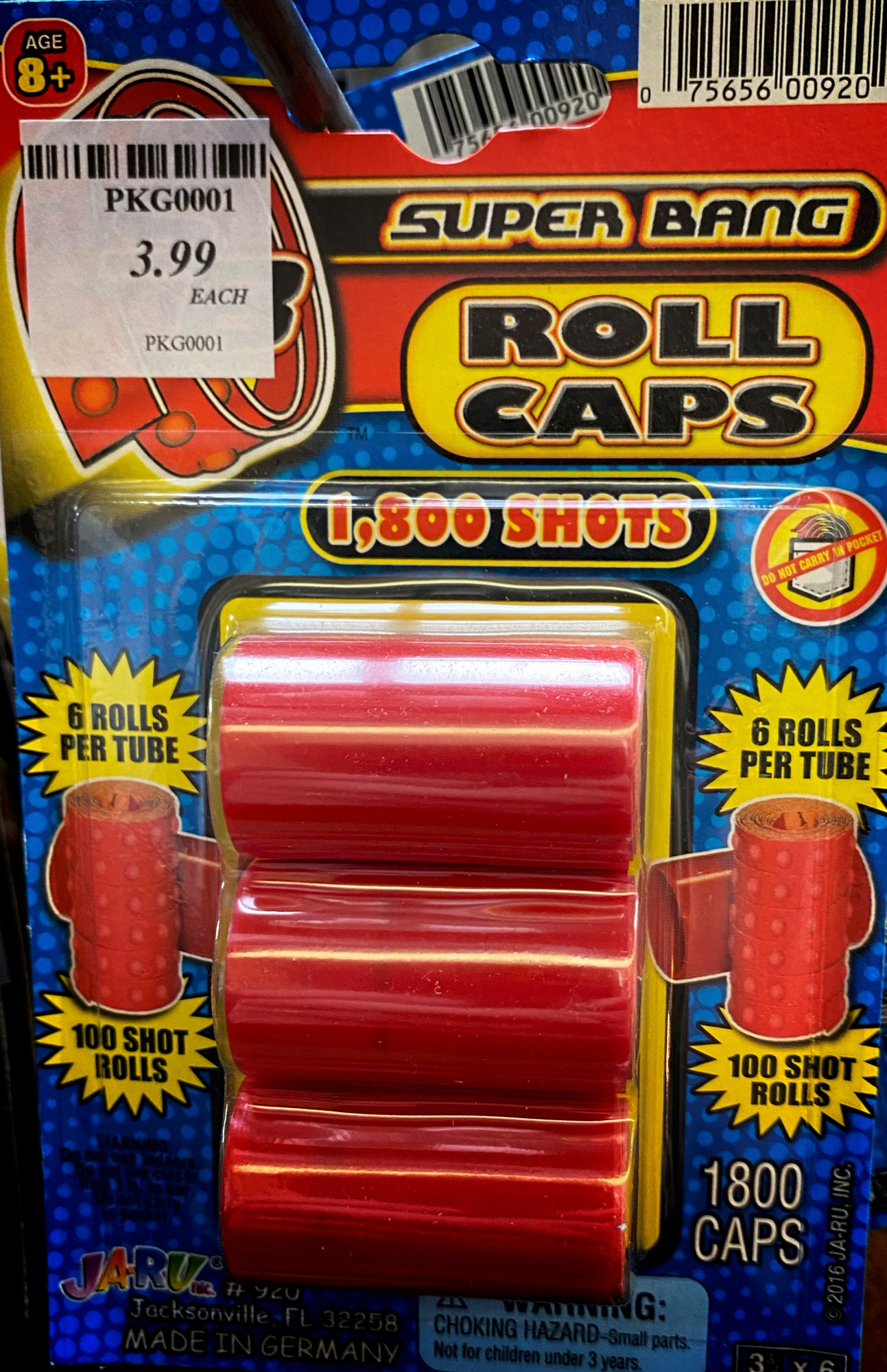 Cap guns and caps like we used to have as kids