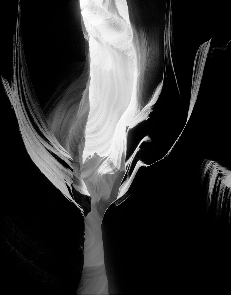 Upper Antelope Canyon Black and White