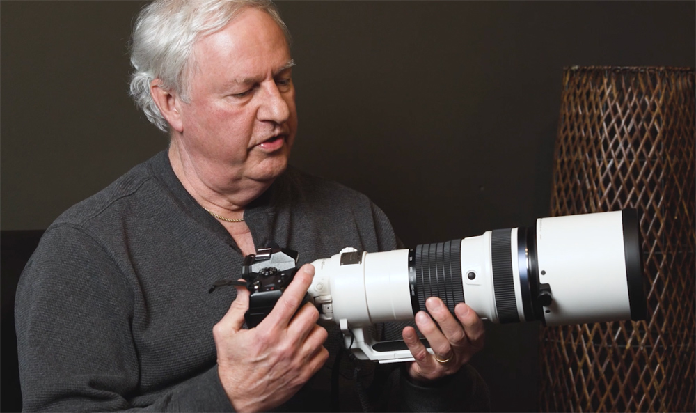 Peter Bick, Zionsville, IN, and his Olympus 150-400mm lens.