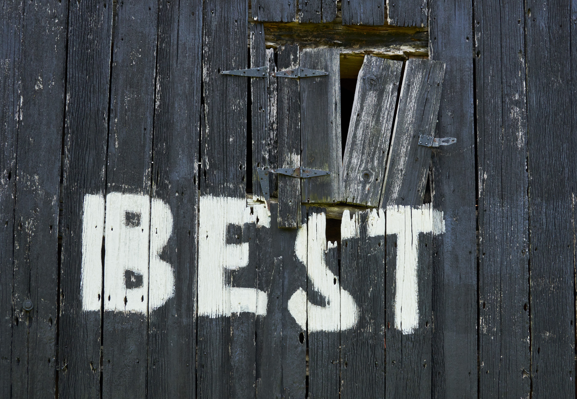 I loved the way the painted word best looked with the shutters