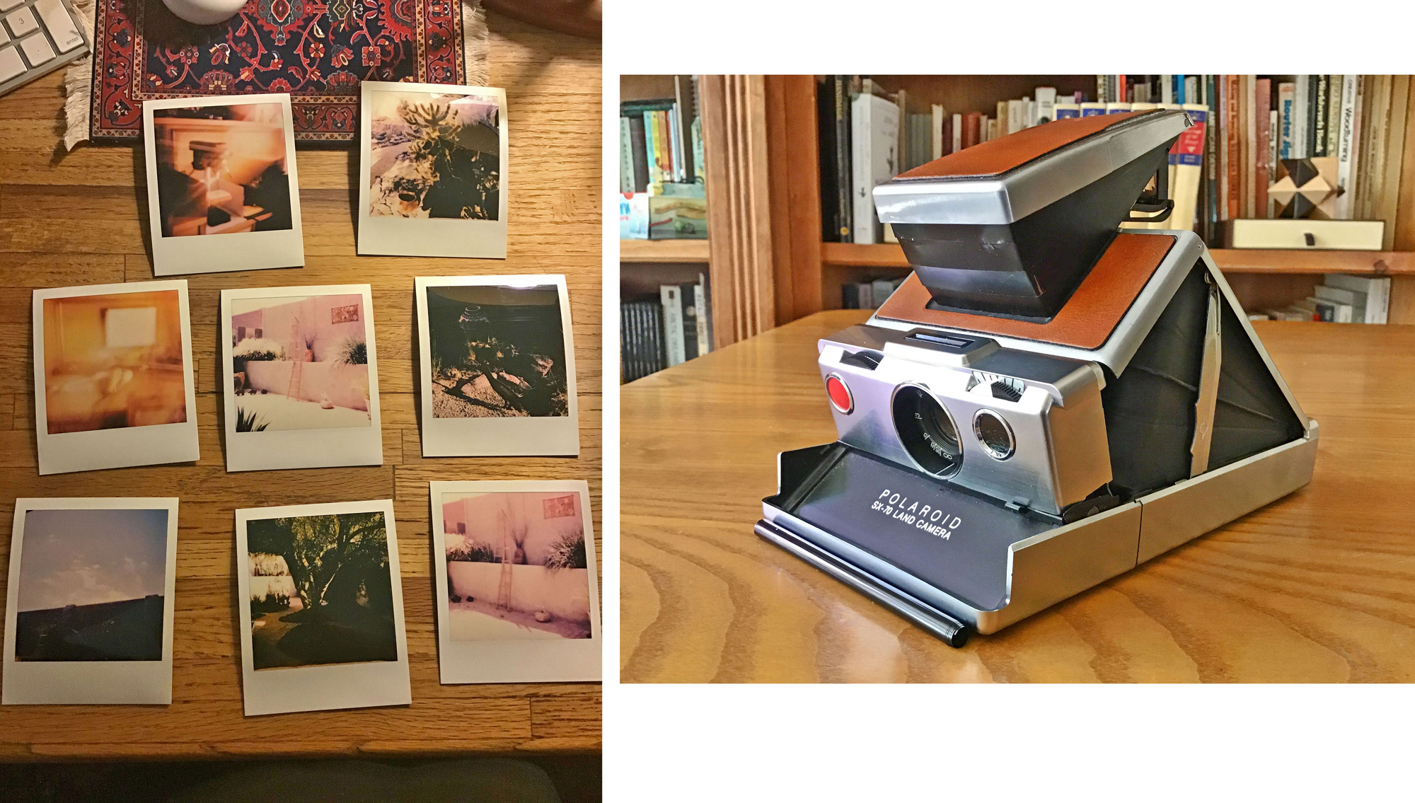 The photographs I created using the SX 70 and Impossible Project film