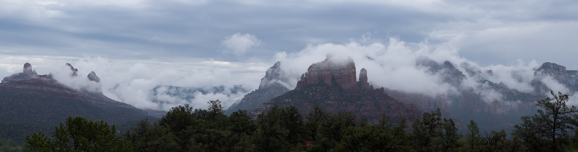 “Monsoon Clouds Over the Mogollon Rim”, RAW image