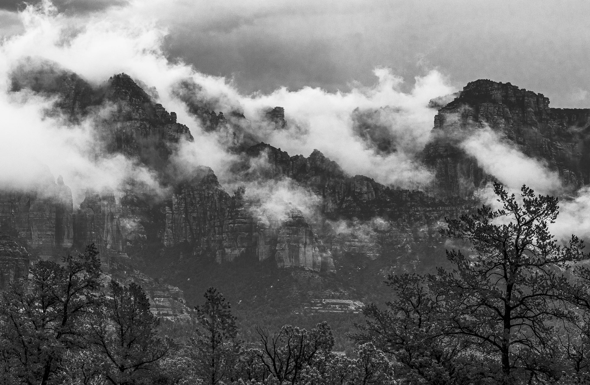 Monsoon Clouds Over the Munds Mountain Wilderness