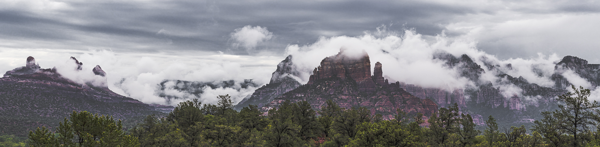 “Monsoon Clouds Over the Mogollon Rim”, 5nd edit