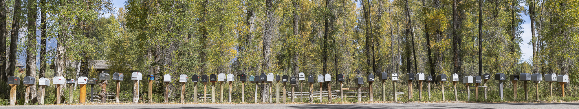 Ganged Mailboxes at Jackson Hole Golf Resort