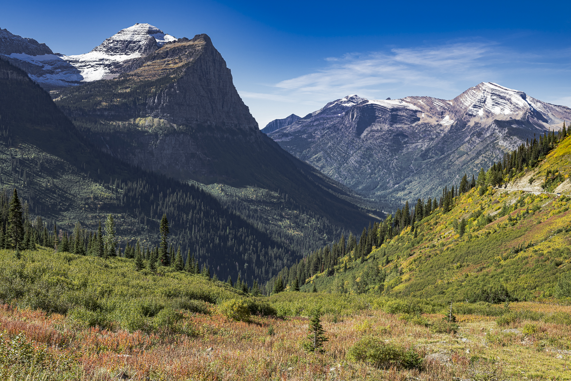 Mt. Oberlin from Going-to-the-Sun Road, Glacier NP)