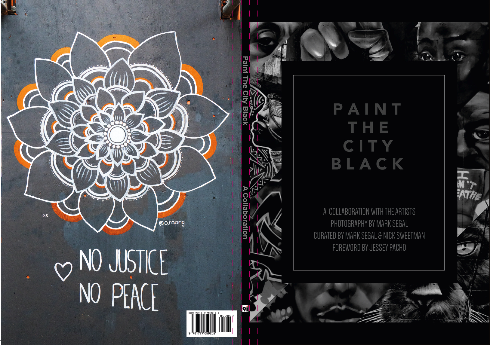 Figure 2. Paint the City Black; Front and Back Cover – InDesign Layout Front Cover Design: Blaze Wiradharma; Back Cover: Opola Karim