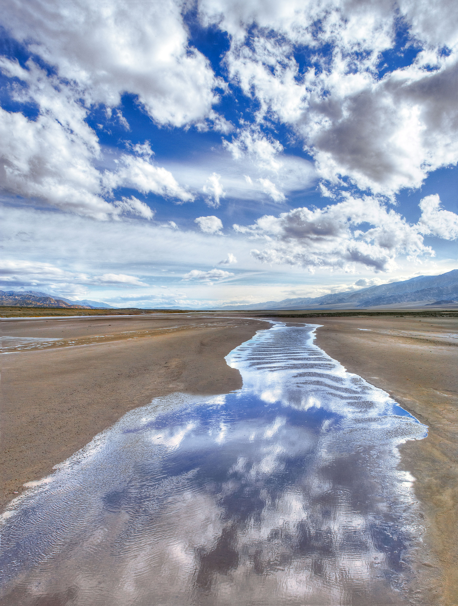 Playa reflections, Death Valley