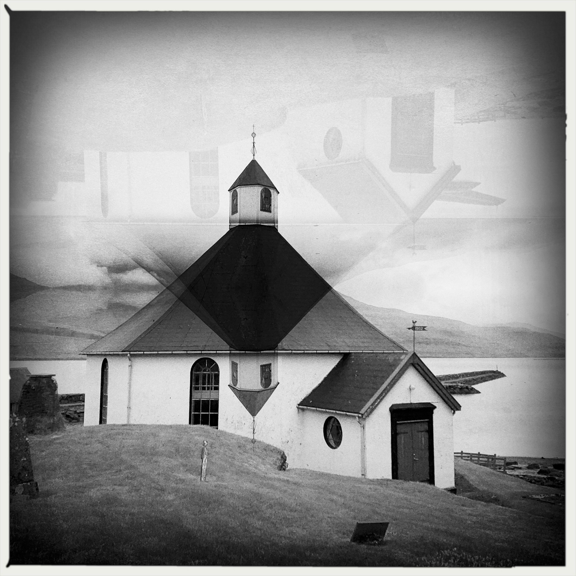 I also shoot many places with my iPhone. This I used the Hipstamatic app witha lens and film combo that does a double expsoure image. This is a years long project called Being Square - Seeing Double.