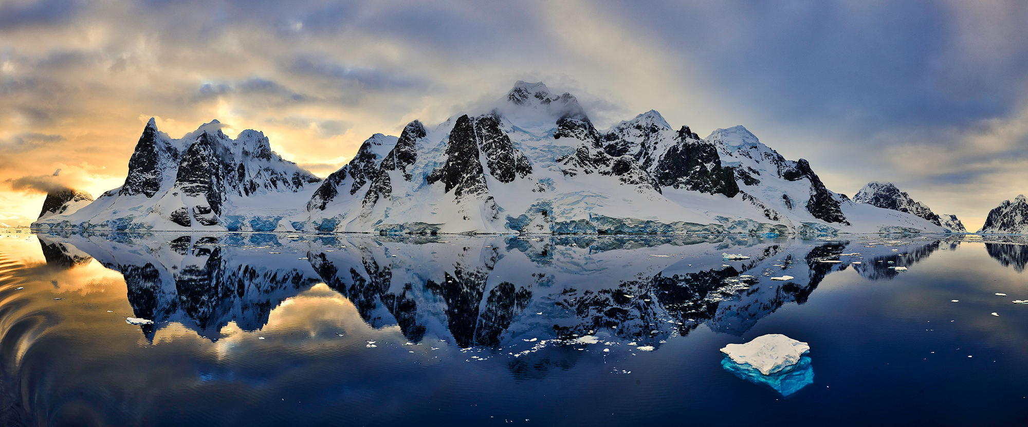 28 Image stitch from a moving ship in Lemaire Channel, Antarctica. You can see both ends of the channel. I'm pretty proud of this one.