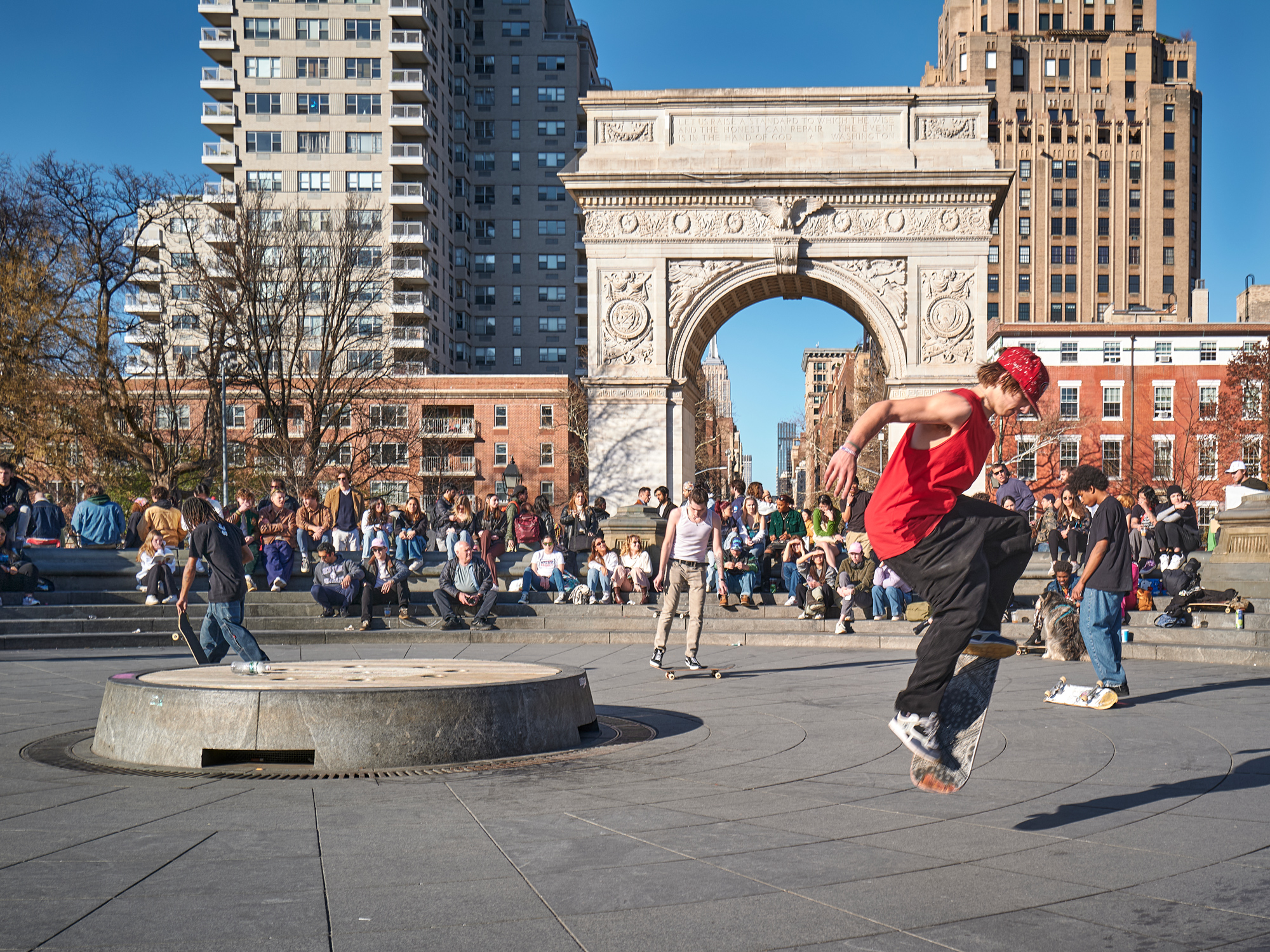 Skateboard Kids in Washington Square Park