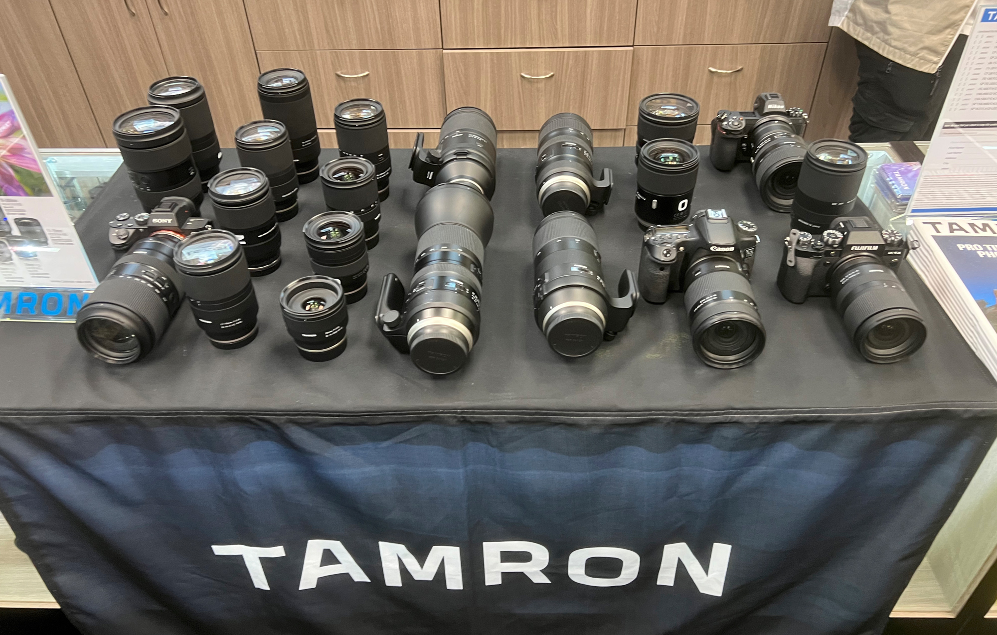 Tamron has certainly received a lot of notoriety with their lenses and you can see just a few of them here