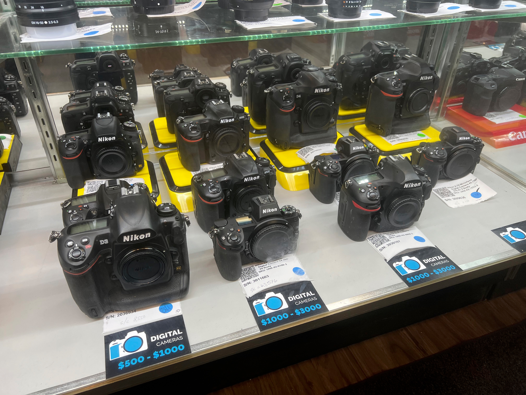 How about a digital Nikon? Plenty of them too.