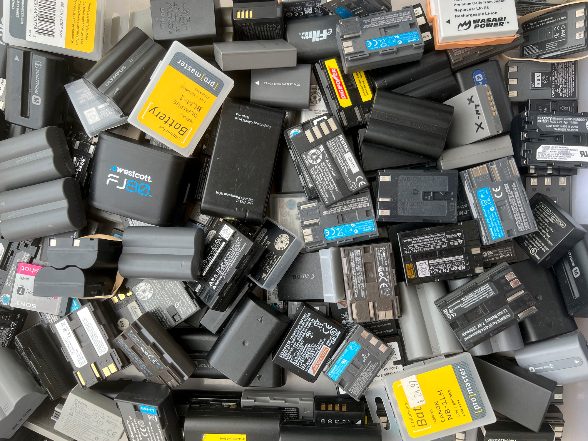 So many batteries.