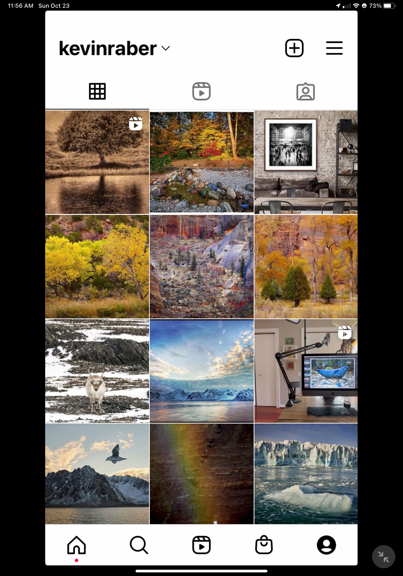 My Instagarm feed page.