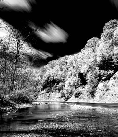 Sugar Creek near Shades State Park iPhone 14 Pro Max, Camera +, 30 sec exposure, 720nm infrared filter, processed in Lightroom Mobile and SnapSeed