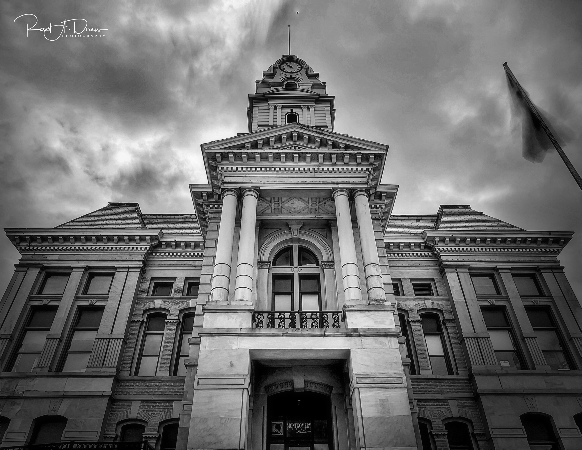 Montgomery County Courthouse, Crawfordsville, Indiana iPhone 14 Pro Max, Camera +, 30 sec exposure, 720nm infrared filter, processed in Lightroom Mobile and SnapSeed 