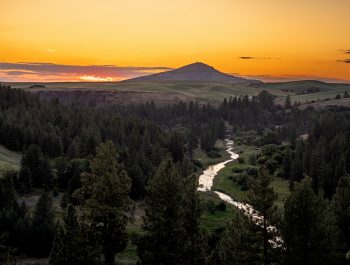 Sunset looking towards Stepto Butte
