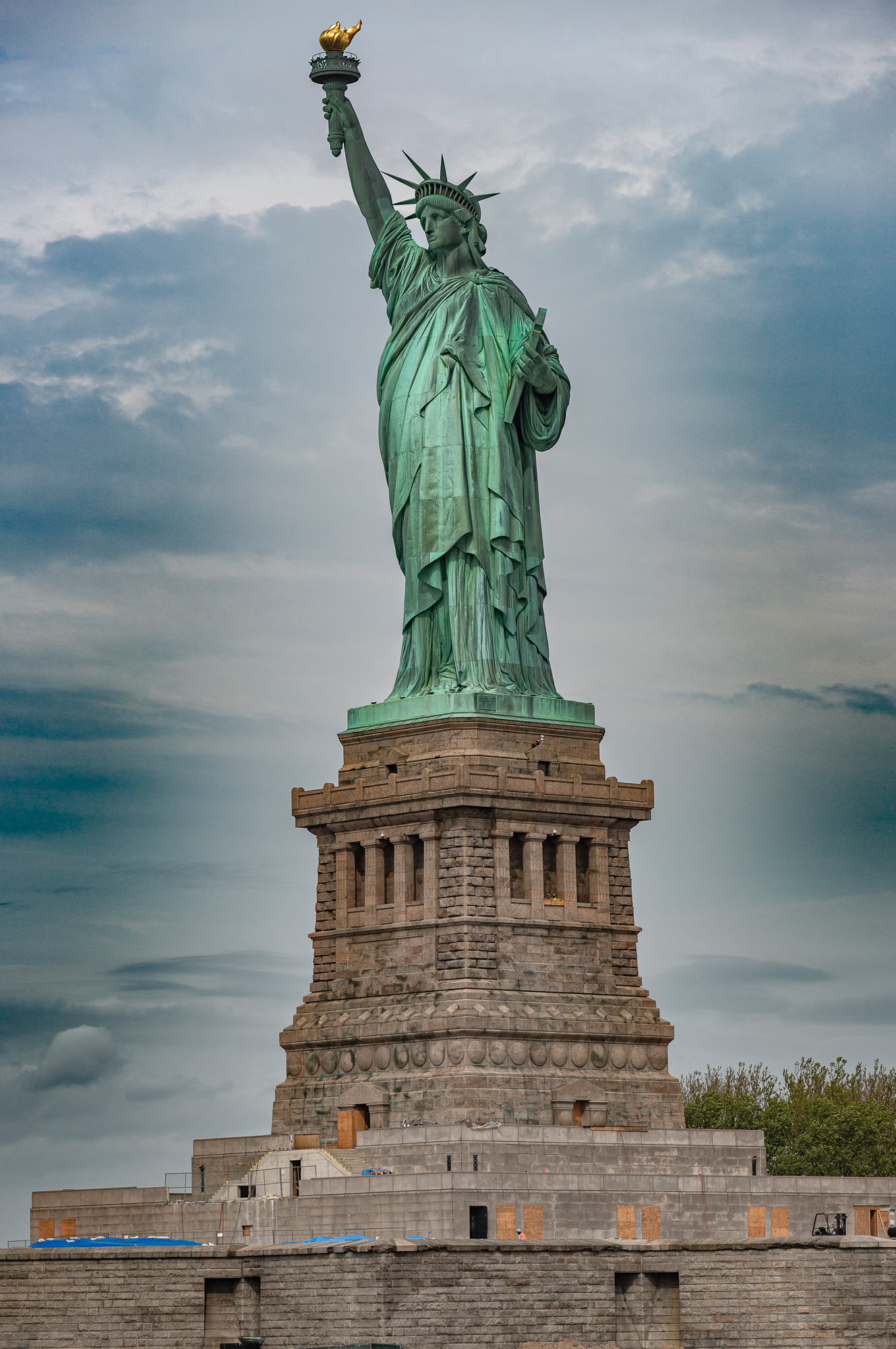 Statue of Liberty on Bedloe’s Island, dedicated in 1886