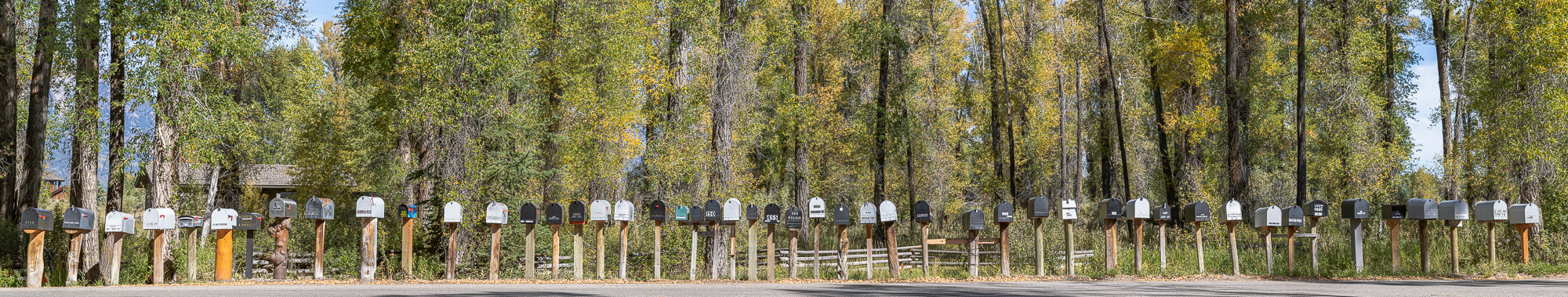 The mailboxes are cheap, but the houses sure aren’t