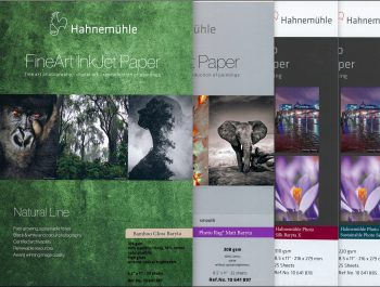 Four New Papers from Hahnemuehle