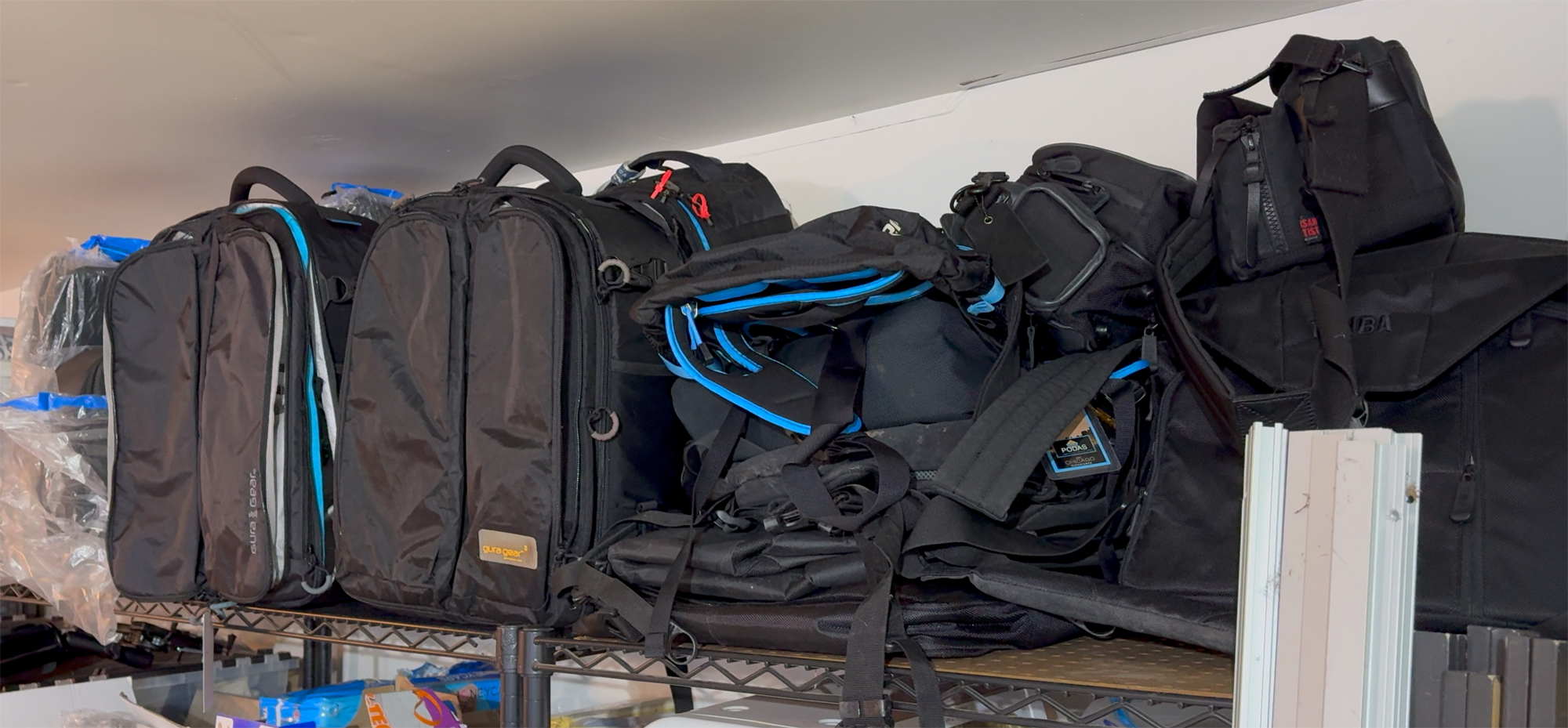 I kept wondering where all the camera bags came from