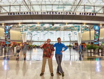 Kevin and Michael at the Indianapolis Airport